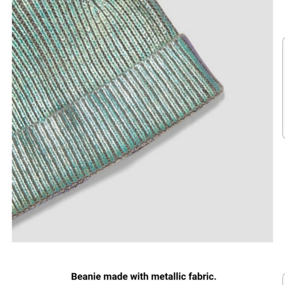 Zara Metallic Beanie